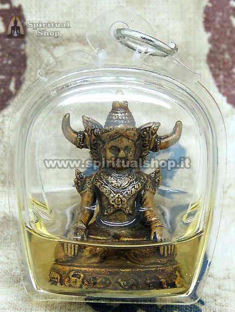 AMULETO THAILANDESE RARISSIMO "PHRAYA KHAOKHAM" Metalli Sacri con MAGIC OIL, VECCHIA 1a EDIZIONE DAL GRANDE KRUBA KAMPEN (1941-2024) PEZZO POTENTE DA ALTA COLLEZIONE*
