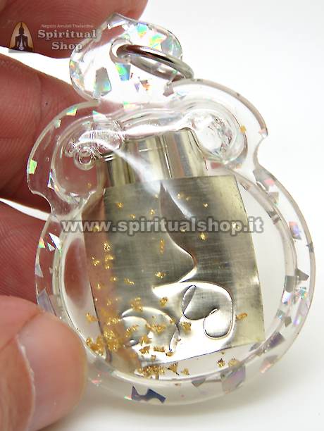 AMULETO THAILANDESE "TAKRUT 3 FORTUNE" FORTUNA AL GIOCO, AL LAVORO, IN AMORE Firmato dal Monaco (Unico Pezzo)