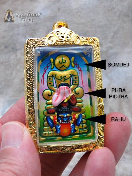 🤩Amuleto Thailandese le 4 ENTITA' per avere PROTEZIONE, RICCHEZZA, RISPETTO, STATUS SYMBOL, BUSINESS (Dipinto a Mano dall'AJARN E' PEZZO UNICO E SUPER ESCLUSIVO NON TORNA PIU')*