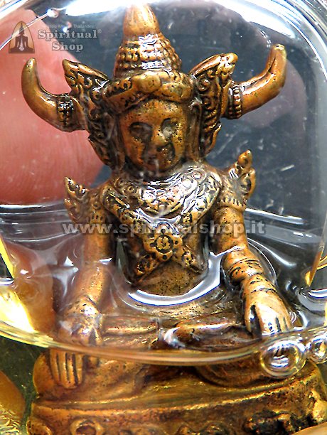 AMULETO THAILANDESE RARISSIMO "PHRAYA KHAOKHAM" Metalli Sacri con MAGIC OIL, VECCHIA 1a EDIZIONE DAL GRANDE KRUBA KAMPEN (1941-2024) PEZZO POTENTE DA ALTA COLLEZIONE