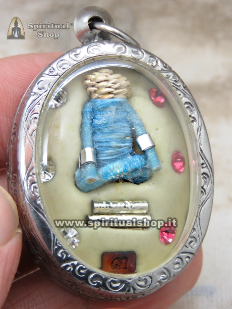 RARISSIMO Amuleto Thailandese LOCKET "PHRA PIDTA KRADUK PEE" ossa di fantasma/morto (GHOST PIDTA) PROTEZIONE FORTUNA RICCHEZZA (Non Torna più Disponibile!)