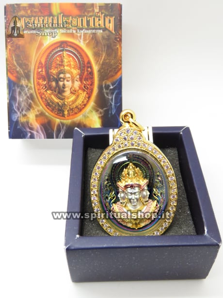 Amuleto Thailandese LUXURY BUDDHA 4 FACCE - BIDIMENSIONALE Protezione Totale contro Sfortune, Magia Nera, Fatture, Perdite Economiche Porta RICCHEZZA con TEMPLE BOX e Mantra Speciale. LIMITED EDITION (🥇 ELETTO DA SPIRITUAL SHOP® AMULETO DELL'ANNO 2024)*