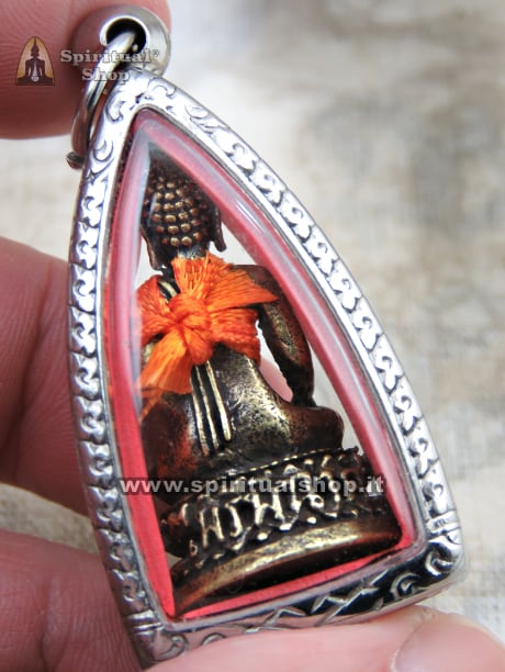 🔥AMULETO THAILANDESE SPECIALE "BUDDHA FACCIA D'ORO" SACRA VESTE PER PROTEZIONE DA AJARN MOGG*