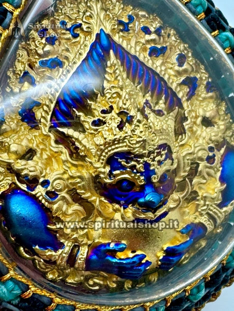 AMULETO THAILANDESE "GANESH AURUM BLUE" FORTUNA, SUCCESSO, RICCHEZZA (ARTIGIANALE 1 SOLO AL MONDO) PEZZO SUPER TOP!!!