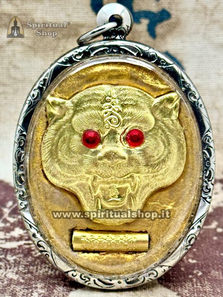 🔥STUPENDO LOCKET THAILANDESE "GRAND TIGER" เสือ DEL MONACO LP PERN - ULTRA POTENTE SBRANA FATTURE MALOCCHI ENERGIE NEGATIVE INVIDIE Ti PORTA RICCHEZZA, FORTUNA DAL TEMPIO WAT BANG PHRA ENTRA E LEGGI (UNICO PEZZO NON TORNA PIU')*