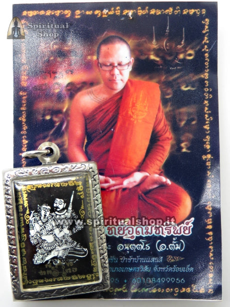 Amuleto Thailandese Nuovo Locket KHUN PAEN per Scaturire FASCINO e Accumulare RICCHEZZA (Unico Pezzo)