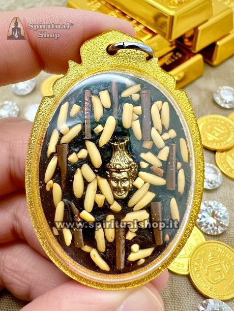 AMULETO THAILANDESE LOCKET "GOLDEN KRA KIEW" per RICCHEZZA e FORTUNA PEZZO RARO (Unico Pezzo) PRENDILO AL VOLO!