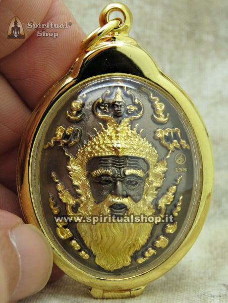 Amuleto Thailandese "LEGENDARY" HANUMAN + RUESI versione HYPER-LUXURY per FORZA, DISCIPINA, SAGGEZZA e INTELLIGENZA (Unico Pezzo Limited Edition)*