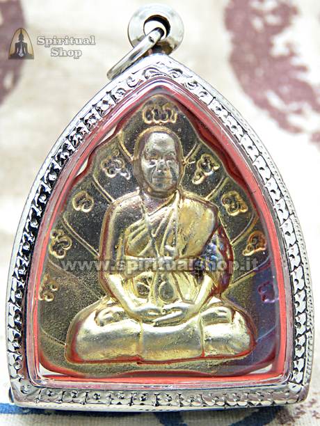 LEKLAI GOLDEN IRIDESCENT con L'IMMAGINE di LP SOMPORN (LP YAI) Scomparso 8/11/2023 - ORIGINALE per SOLDI, AMORE, FORTUNA, LAVORO (Usa la Sua Forza Immensa!)*