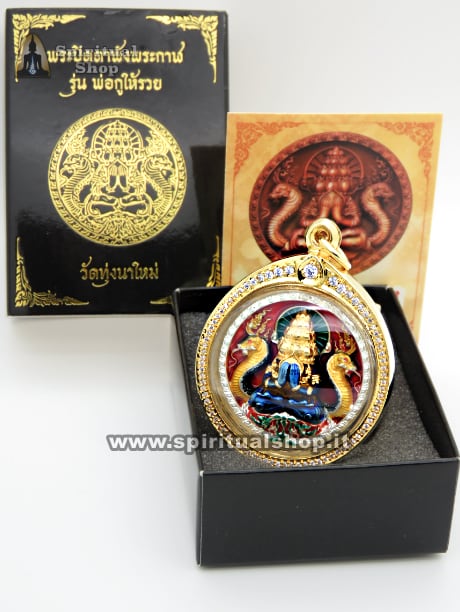 Amuleto Thailandese LUXURY PHRA PIDTA Protezione Totale contro Sfortune, Magia Nera, Fatture, Perdite Economiche con TEMPLE BOX e Mantra Speciale. Pezzo Super Esclusivo per 1 Fortunato!*
