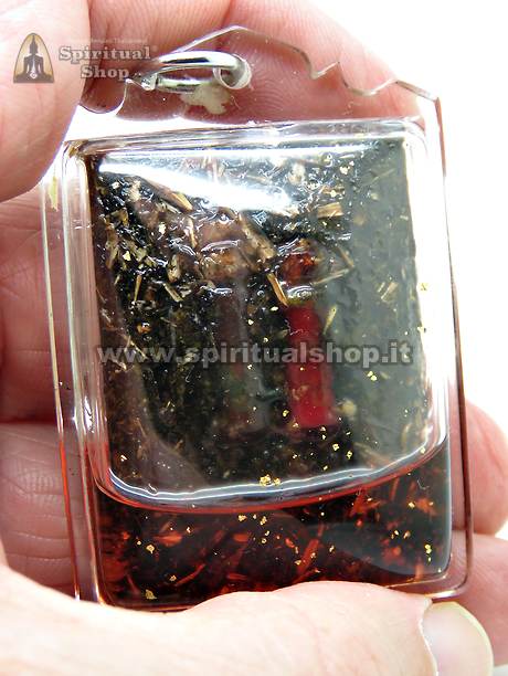 Amuleto Thailandese Cambogiano PHRA GANG BLACK YANTRAS per SEDUZIONE. Versione Black con Yantra Erbe, Olio e Cera SEDUCTION ormai RARO del 2020 (Unico Pezzo)*