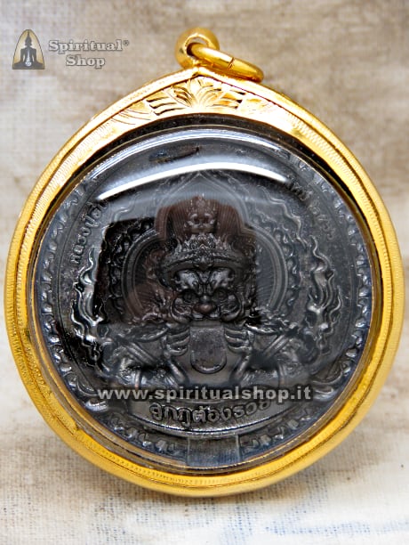 Amuleto Thailandese LUXURY PHRA PIDTA BLACK TITANIUM Protezione Totale contro Sfortune, Magia Nera, Fatture, Nemici, Perdite Economiche con TEMPLE BOX e Mantra Speciale. Pezzo Super Esclusivo per 1 Fortunato!*