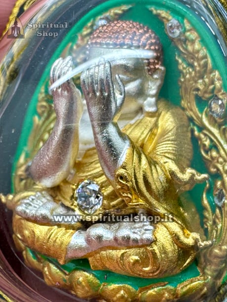 Amuleto Thailandese LUXURY PHRA PIDTA 3D "MASTERPIECE" Protezione Totale contro Sfortune, Magia Nera, Fatture, Perdite Economiche con TEMPLE BOX Certificato e Mantra Speciale. Pezzo Super Esclusivo in LIMITED EDITION (UNICO PEZZO!)*