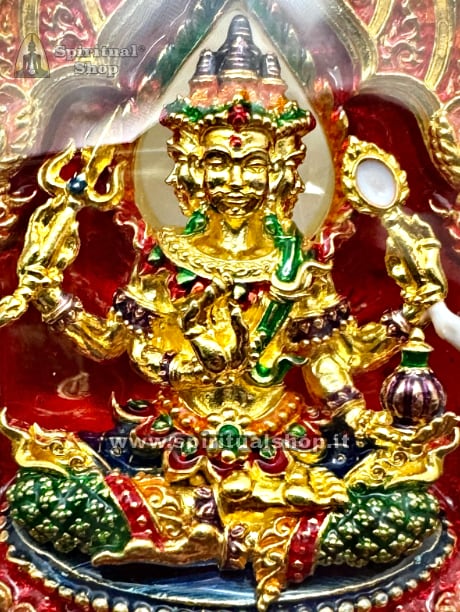 Nuovo Amuleto Thailandese PHRA PROM ERAWAN GOLDEN - SCACCIA MALOCCHIO FATTURE MAGIA NERA INVIDIE e RENDE POSITIVO IL TUO FUTURO VERSIONE EXTRA QUALITY - FULL COLOR LIMITED EDITION (UNICO PEZZO)*