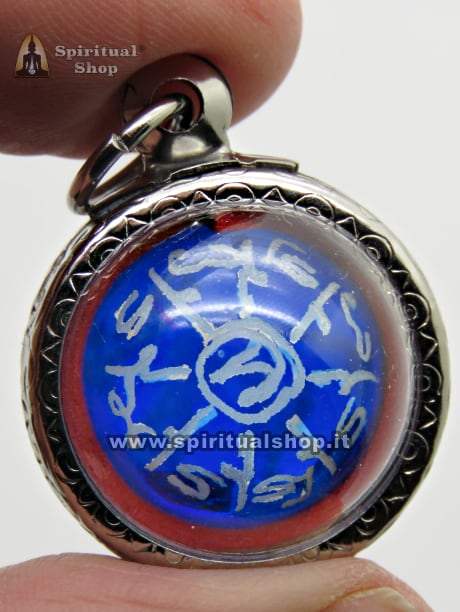 STUPENDO AMULETO "GLOBO LUCE BLUE" INCISO con YANTRA MAGICI dai Discepoli di LP PERN per PROTEZIONE TOTALE, VITA FORTUNATA, ENERGIA POSITIVA AL TUO FIANCO (TEMPIO WAT BANG PHRA) ENTRA E LEGGI!