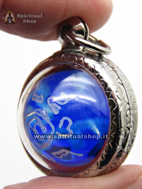 STUPENDO AMULETO "GLOBO LUCE BLUE" INCISO con YANTRA MAGICI dai Discepoli di LP PERN per PROTEZIONE TOTALE, VITA FORTUNATA, ENERGIA POSITIVA AL TUO FIANCO (TEMPIO WAT BANG PHRA) ENTRA E LEGGI!