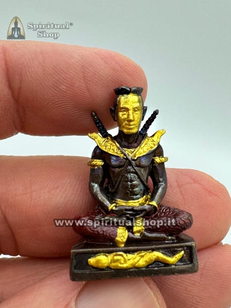 Amuleto Thailandese STUPENDO KHUN PAEN Guerriero Thai SUPER POTENTE per SPAZZARE VIA PROBLEMI, MASSIMA PROTEZIONE DA EVENTI E PERSONE NEGATIVE, (Edizione Speciale Grosso Pha Yant Pentagonale) UNICO PEZZO DISPONIBILE!!!*