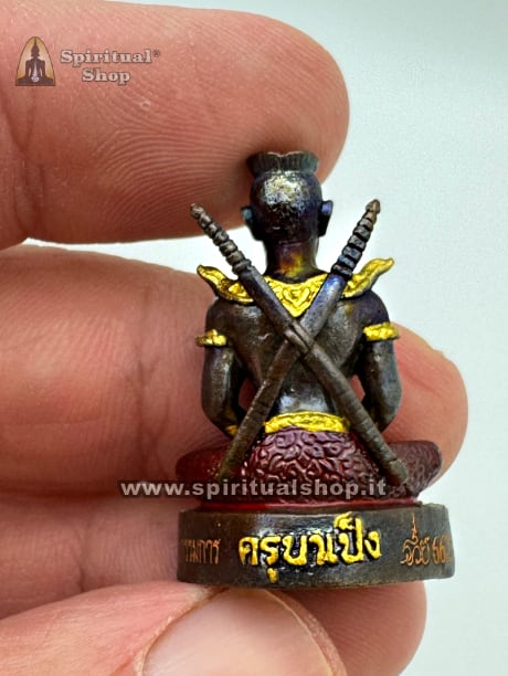 Amuleto Thailandese STUPENDO KHUN PAEN Guerriero Thai SUPER POTENTE per SPAZZARE VIA PROBLEMI, MASSIMA PROTEZIONE DA EVENTI E PERSONE NEGATIVE, (Edizione Speciale Grosso Pha Yant Pentagonale) UNICO PEZZO DISPONIBILE!!!*