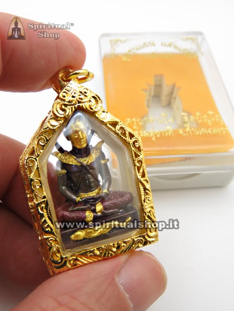 Amuleto Thailandese STUPENDO KHUN PAEN Guerriero Thai SUPER POTENTE per SPAZZARE VIA PROBLEMI, MASSIMA PROTEZIONE DA EVENTI E PERSONE NEGATIVE, (Edizione Speciale Grosso Pha Yant Pentagonale) UNICO PEZZO DISPONIBILE!!!*