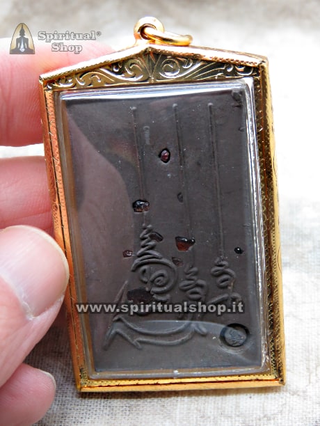 AMULETO THAILANDESE RUESI DELLA RICCHEZZA SPETTACOLARE DIPINTO A MANO (UNICO PEZZO!)*