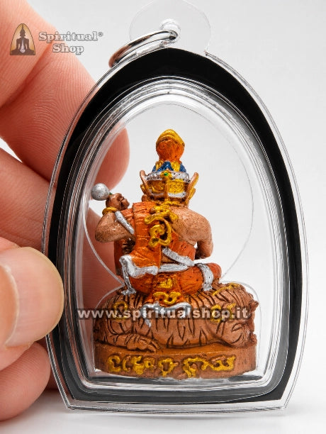 Amuleto Thailandese Ruesi Grand Master Pu Jao Tiger Na Setthi - RICCHEZZA, PROTEZIONE, AUTORITÀ Rarissimo (Doppia Cerimonia Monastica)