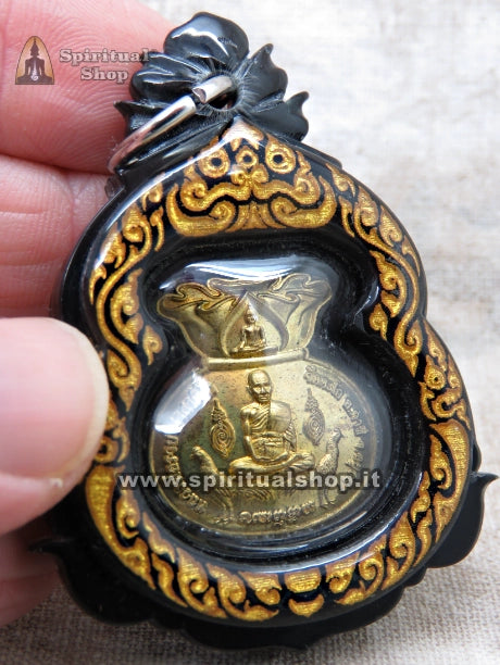 Amuleto Thailandese "SACCO DELLA RICCHEZZA" Lp Ruay / Nang Kwak con Stand e Rituale per Richiamare la Ricchezza, Vendite e Abbondanza (Unico Pezzo)