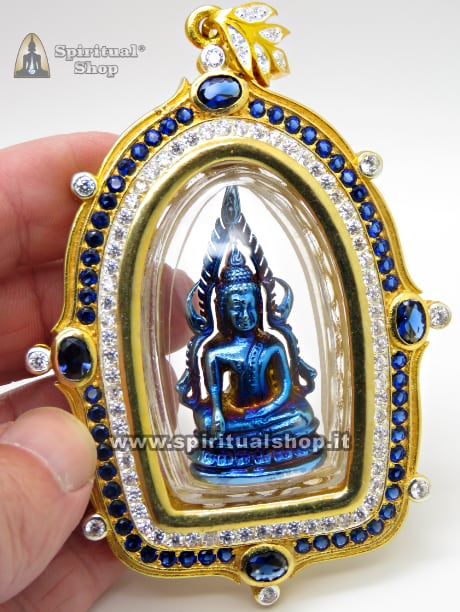 Amuleto Thailandese "SACRA LUCE DI BUDDHA KRING LEKLAI BLUE" VITA FORTUNATA, RICCHEZZA, PROTEZIONE TOTALE (Pezzo da Museo) RARO e UNICO PEZZO! NON PUOI PERDERTELO*