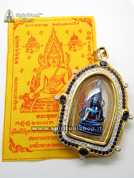 Amuleto Thailandese "SACRA LUCE DI BUDDHA KRING LEKLAI BLUE" VITA FORTUNATA, RICCHEZZA, PROTEZIONE TOTALE (Pezzo da Museo) RARO e UNICO PEZZO! NON PUOI PERDERTELO*