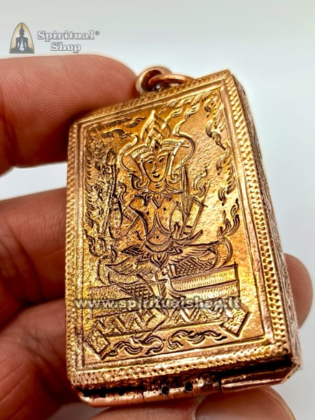Amuleto Thailandese SOMDEJ THONG DAENG Richiama e Concentra Grande Carica di Energia Positiva, Per contrastare Eventi Negativi, Conflitti e Invidie, in Ambito Familiare, Lavorativo e Relazionale/Sentimentale +Regalo*
