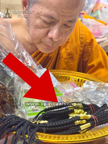 BRACCIALE CONTRO MALOCCHIO (Golden TIGER) PROTETTIVO CONTRO MALOCCHIO e SFORTUNE (Benedetto da Monaco Tempio WAT BANG PHRA!)*