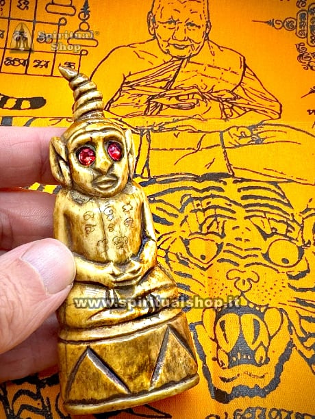 STATUINA PHRA GANG KRING YANTS MAGICI dal Tempio Wat Bang Phra Preparata per 1 Fortunato per Donargli RICCHEZZA, ABBONDANZA, LAVORO, VINCITE (UNICO PEZZO)*