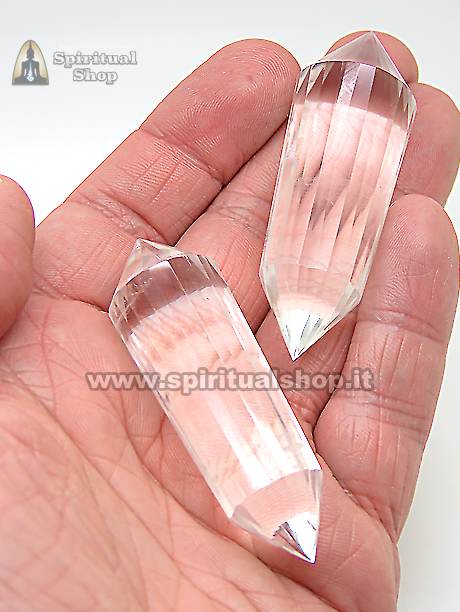 Quarzo Tibetano Purificazione 24 Facce Alta Quota (circa 65x20mm 36gr.) Grande Energia Positiva