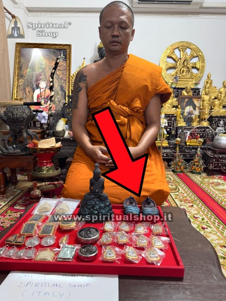 STATUINA COBRA / LP TUAD Presa Personalmente al Tempio di SOMPORN per PROTEZIONE & RICCHEZZA + Certificato Beni Culturali Thailandese + Video (Entra & Leggi) (ULTIMA RIMASTA!!!)