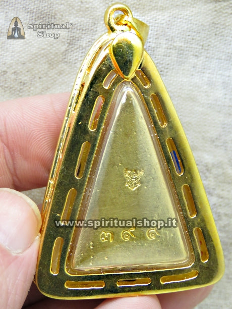 STUPENDO TALISMANO THAILANDESE "BUDDHA SUL TRONO DI LOTO" per FORTUNA, RICCHEZZA, SUPERAMENTO OSTACOLI, PROTEZIONE (Unico Pezzo!)