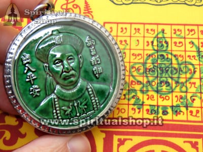 🔥 TALISMANO THAILANDESE MAGICO DI HIGO HONG GREEN CERAMIC ATTIRA COME UN MAGNETE VINCITE a CASINO', BINGO, GRATTA E VINCI, SLOT MACHINE, SCOMMESSE. GROSSA TELA IN REGALO BENEDETTA UFFICIALE (UNICO PEZZO)*