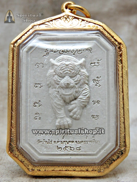 Talismano Thailandese KAISER TIGER Potentissimo per RICCHEZZA e PROTEZIONE con Temple Box - Benedetto da Monaco con Cerimonia (Unico Pezzo)