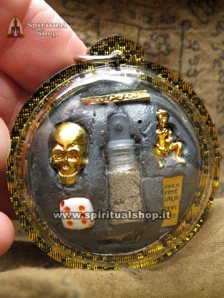 Talismano Thailandese "PHI PONG" Attrazione Estrema, Fortuna negli Affari e nel Gioco, Protezione Totale (Unico Pezzo al Mondo Creato per Spiritual Shop)
