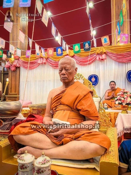 Talismano Phra Pidta Pangphrakan Consacrazione Cerimonia Multimonaco per Protezione e Rimozione Ostacoli dalla Vita Successo Economico (Unico pezzo)
