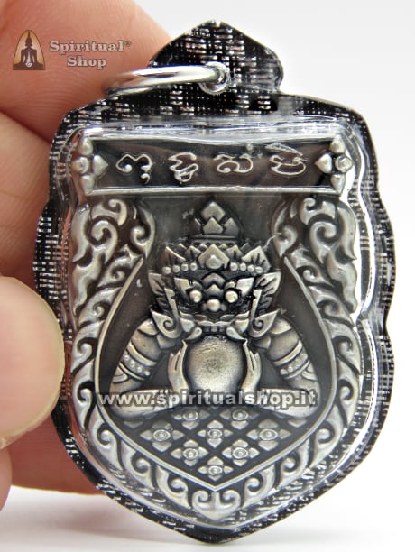 🔥TALISMANO THAILANDESE RAHU PHRA PIDTA SACRED METAL RICCHEZZA, VINCITE, LAVORO E MASSIMA PROTEZIONE + GROSSO PHA YANT RAHU UFFICIALE IN REGALO (150 Euro) PER I PIU' VELOCI*