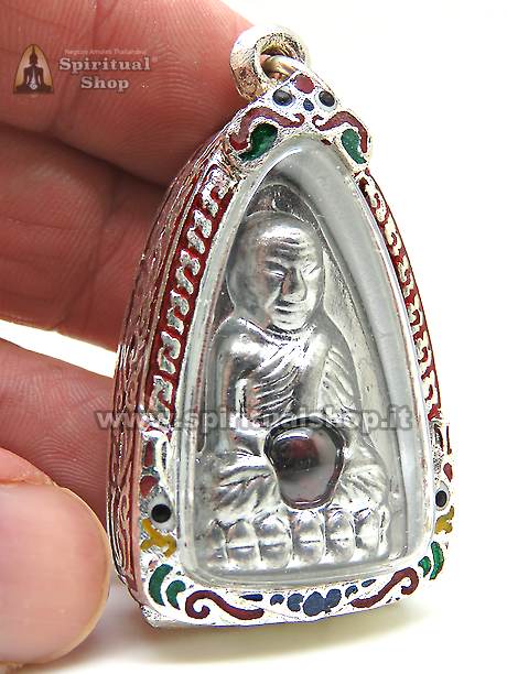 TALISMANO THAILANDESE GOCCIA SACRA per PROTEZIONE & FORTUNA ECONOMICA (da LP YAI) Scomparso 8/11/2023