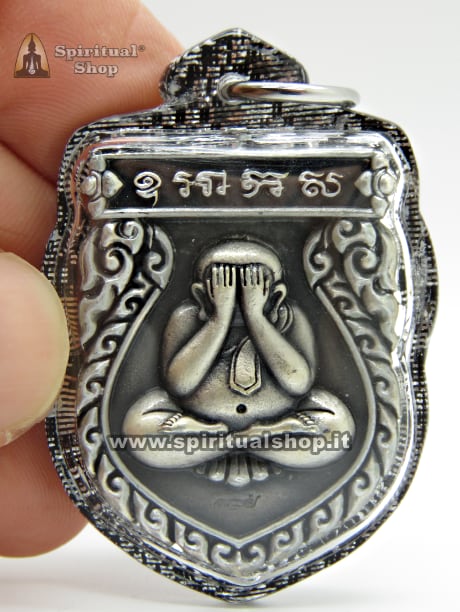 🔥TALISMANO THAILANDESE RAHU PHRA PIDTA SACRED METAL RICCHEZZA, VINCITE, LAVORO E MASSIMA PROTEZIONE + GROSSO PHA YANT RAHU UFFICIALE IN REGALO (150 Euro) PER I PIU' VELOCI*