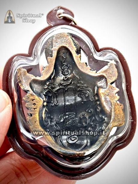 Talismano Thailandese Maschera Ruesi trasformazione GRAND TIGER Favoloso per ATTRARRE SOLDI, SUCCESSO, LAVORO, POTERE. BENEDETTO dal Monaco Tempio Wat Bang Phra*