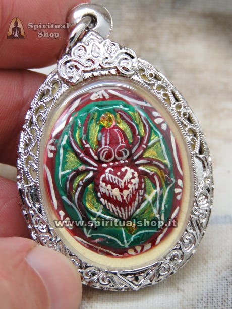 Talismano Thailandese 🕷️RAGNO SACRO DELLA RICCHEZZA dal grande KRUBA KRISSANA, IMBRIGLIA RICCHEZZA, VINCITE, FAMA NELLA SUA TELA (UNICO PEZZO)*