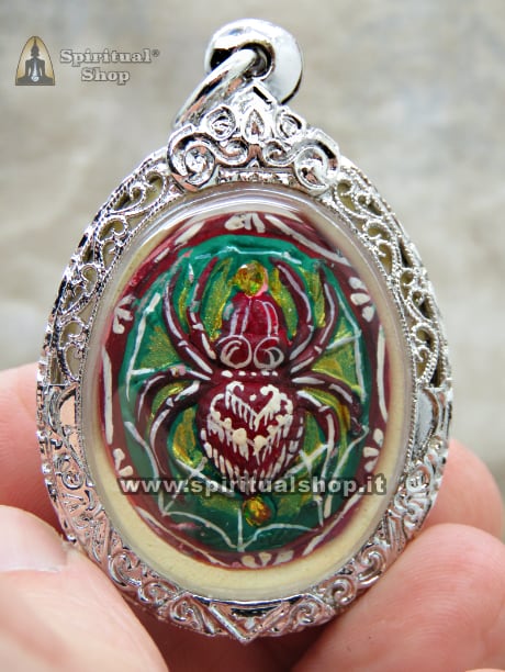 Talismano Thailandese 🕷️RAGNO SACRO DELLA RICCHEZZA dal grande KRUBA KRISSANA, IMBRIGLIA RICCHEZZA, VINCITE, FAMA NELLA SUA TELA (UNICO PEZZO)*