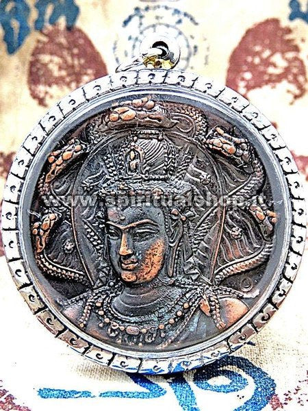 Amuleto Buddista Buddha 5 Cobra