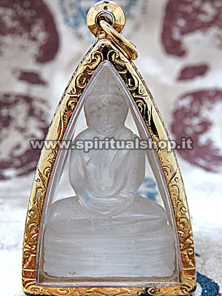 Sacro Buddha in Quarzo Tibetano "Alta Quota" Scolpito a mano per Pura Energia Positiva* (Ultimo Rimasto)