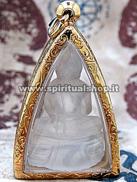 Sacro Buddha in Quarzo Tibetano "Alta Quota" Scolpito a mano per Pura Energia Positiva* (Ultimo Rimasto)