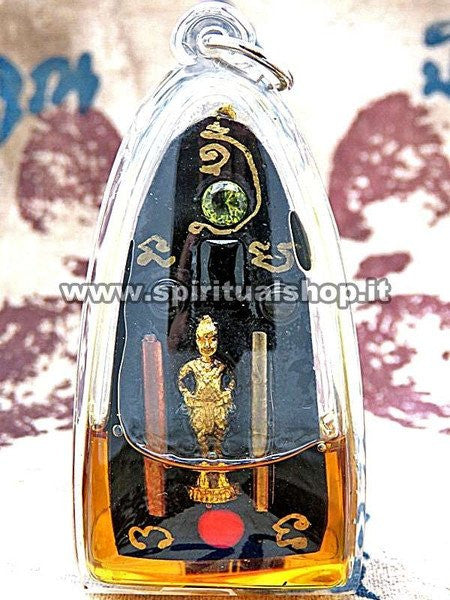 BLACK Phra Ngang per Vincite Fortuna negli AFFARI, LAVORO, AZIONI, RENDITE. Dipinto a Mano ed Energizzato dal Monaco (Unico Pezzo)*