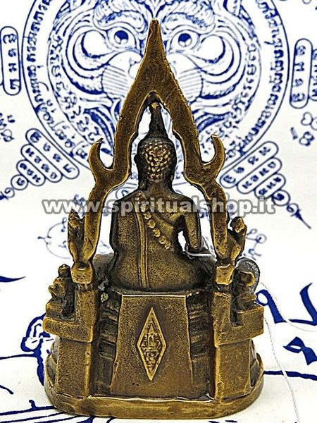 Statua Buddha Chinnaraj GROSSA in Ottone Energizzata da Monaci con certificato Min. Beni Culturali Thailandese!