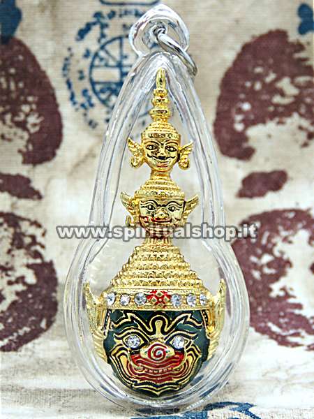 Amuleto Thailandese Wassuwan TRI-TESTA (Protezione, Successo, Ricchezza). Unico Pezzo Disponibile da Collezione!*